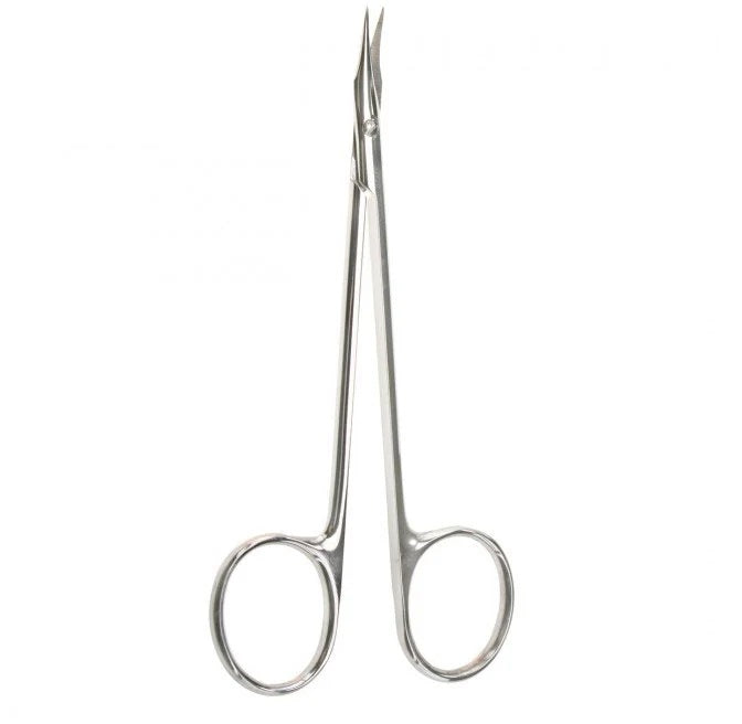 The Stevens Tenot Scissors are 4 1/2 inches straight.