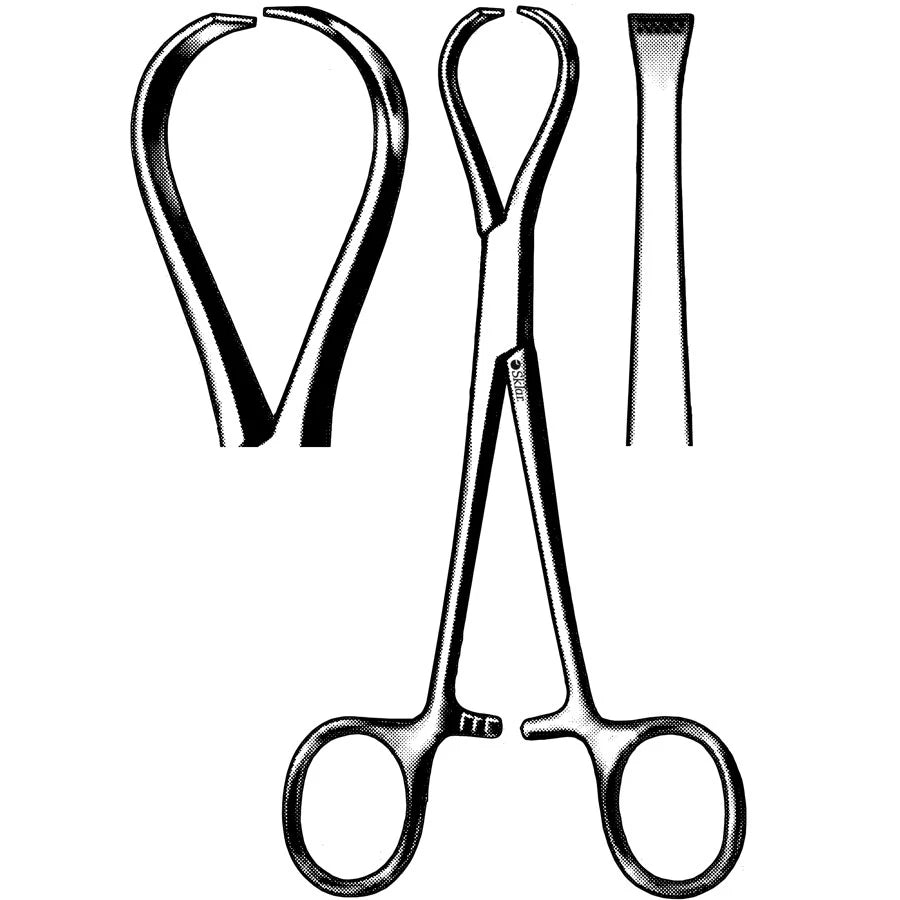 Straight tendon seizing forceps 15cm