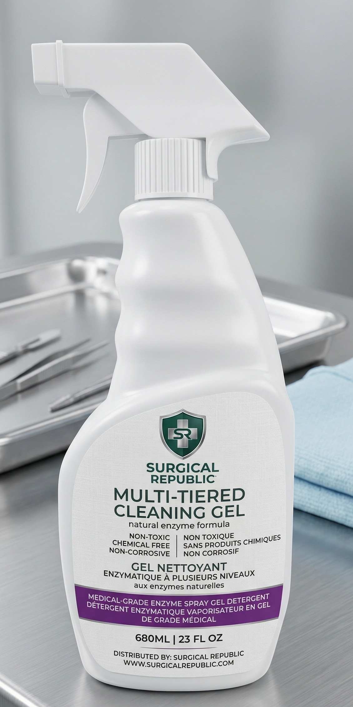 Enzymatic Detergent Super Concentrate - Multi-Tiered Cleaning Gel by Surgical Republic