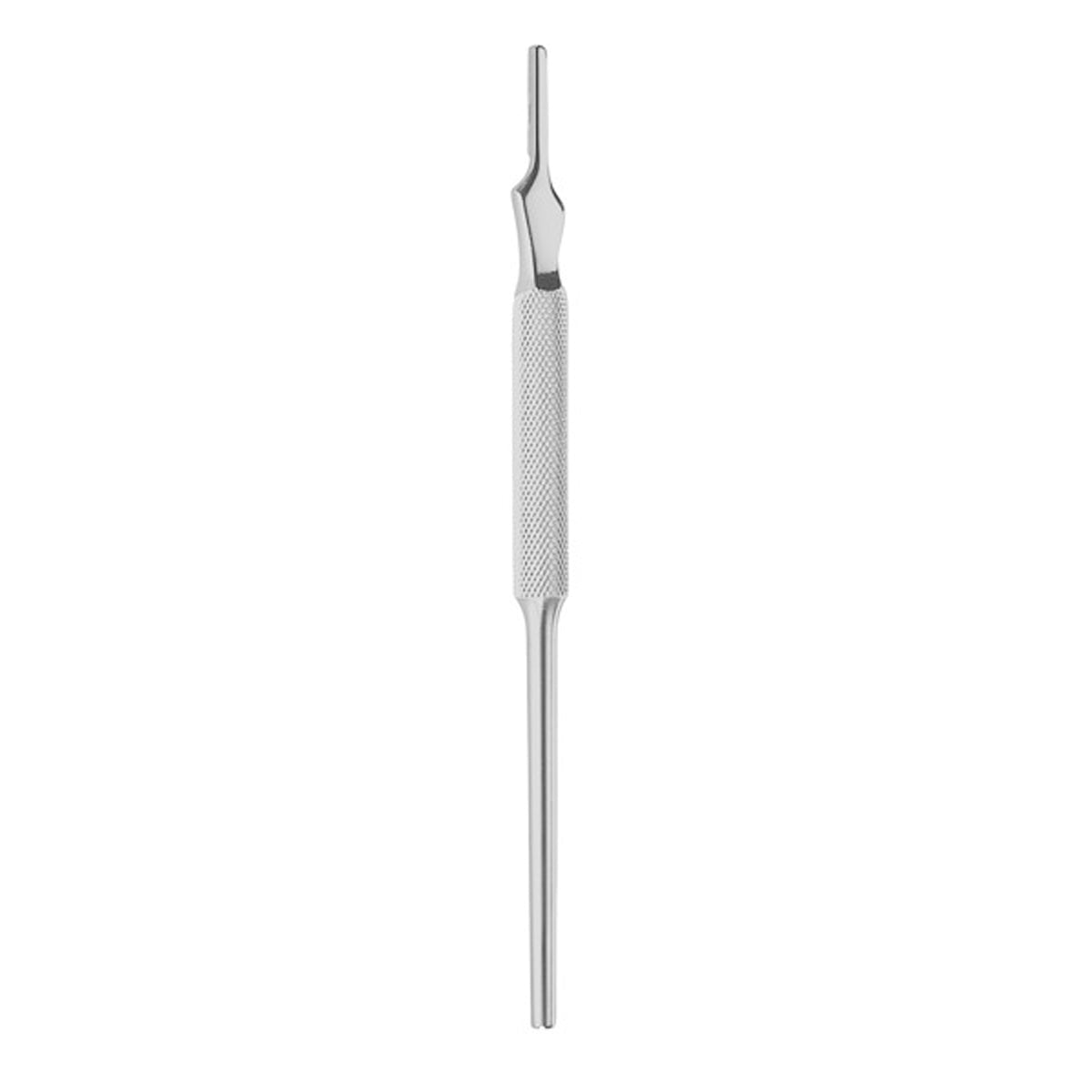 Knife handle is circular.