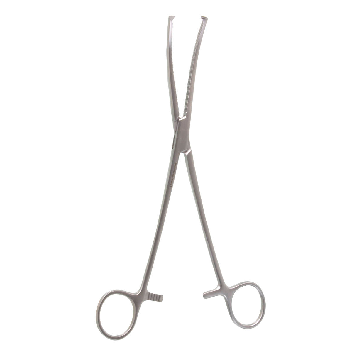 9 1/2" Rochester-Ochs Hemostatic Forceps, Curved, 1 1/2 Teeth