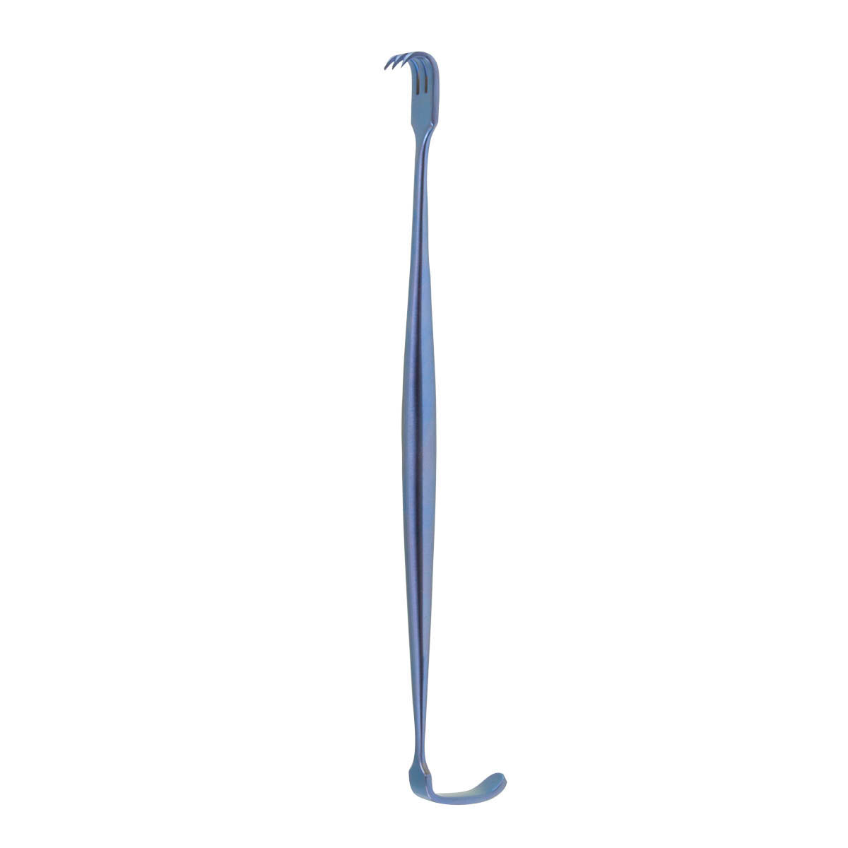 Senn Retractor double-ended sharp prongs titanium