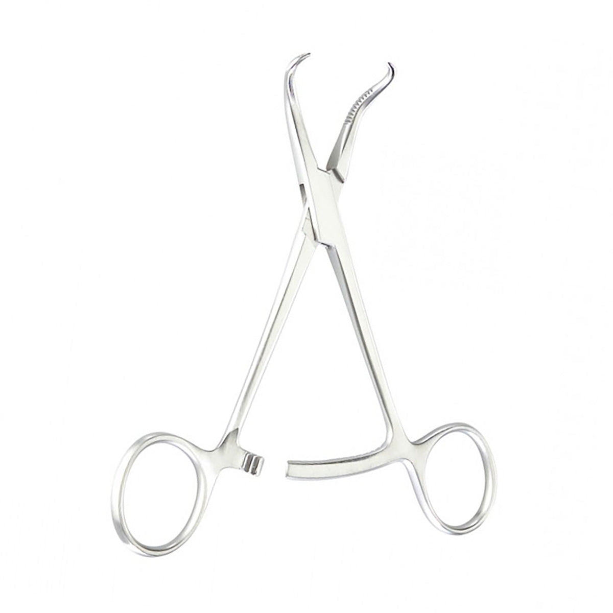 5 1/2" Bone Reduction Forceps Serrated Curved