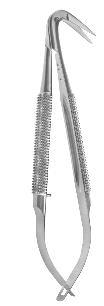 4 1/2 Castroviejo Micro Scissors round handle 120°