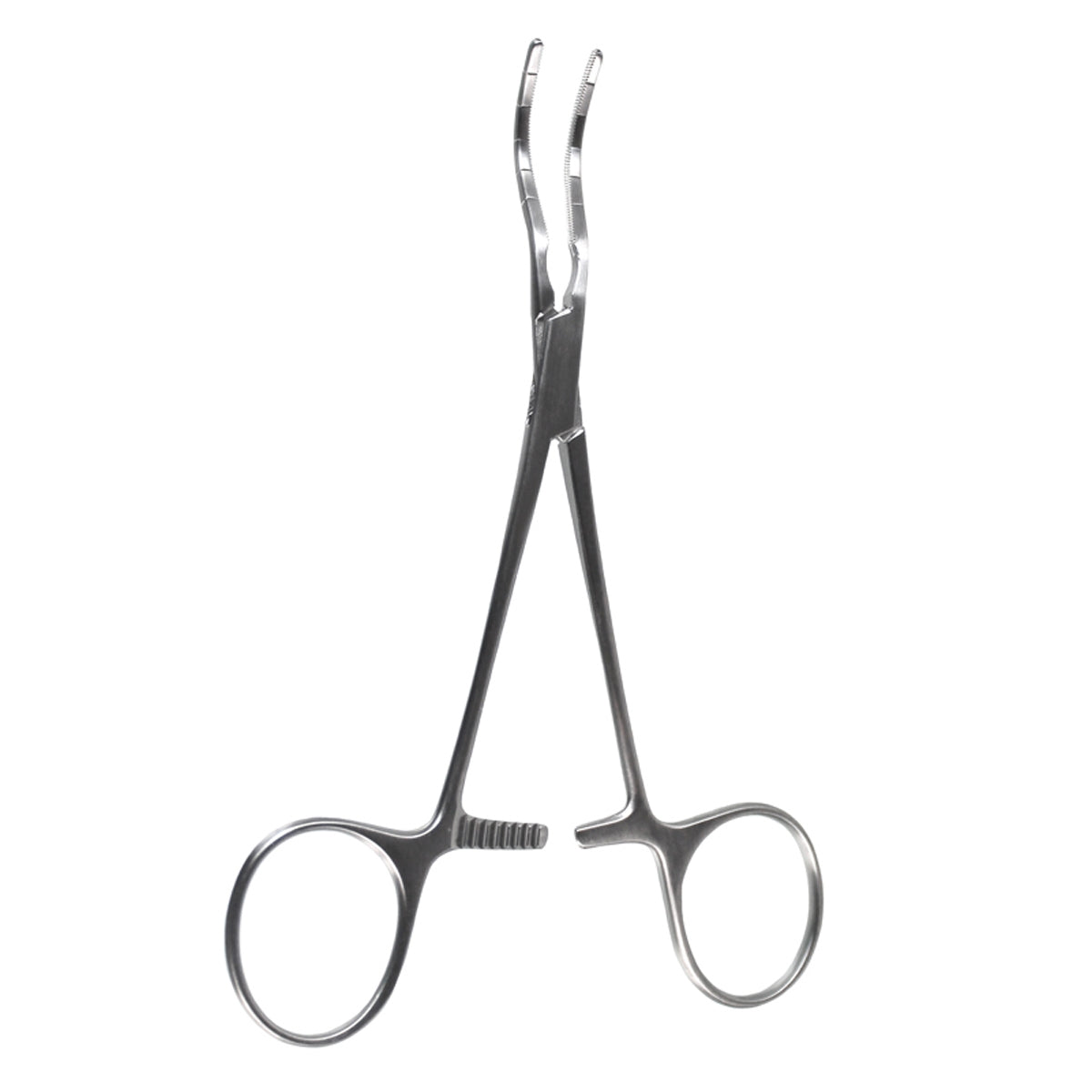 5 1/4" Cooley Pediatric Clamp, Straight Shanks, Spoon Jaw