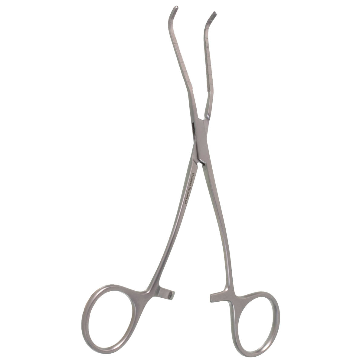 6" Kartchner Carotid Clamp, Curved Shanks