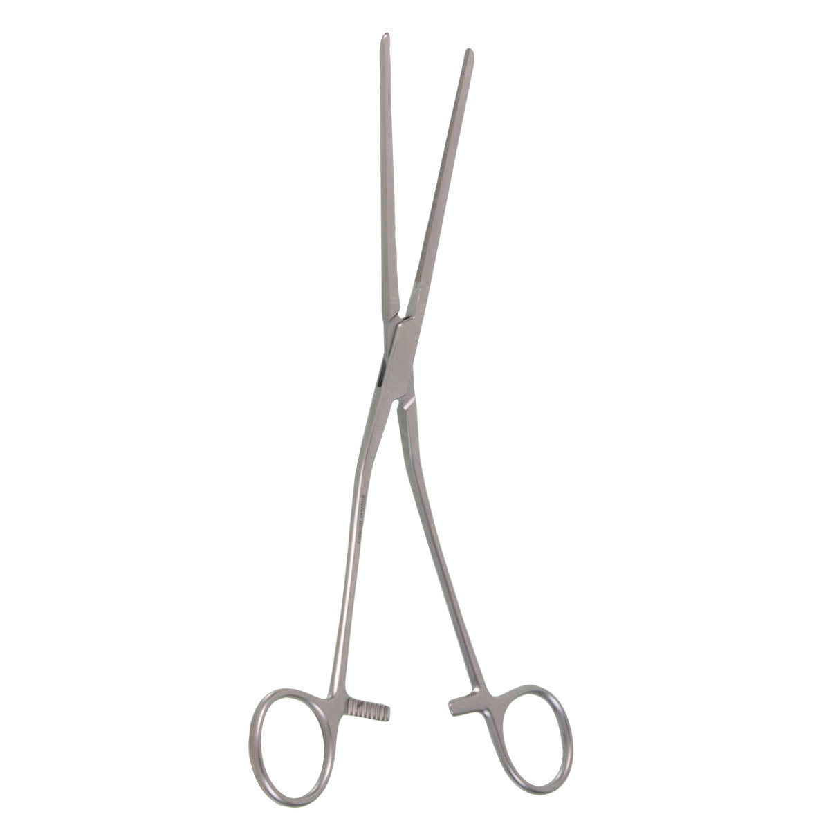 9 3/4 Cooley Coarctation Clamp angled shank straight jaw