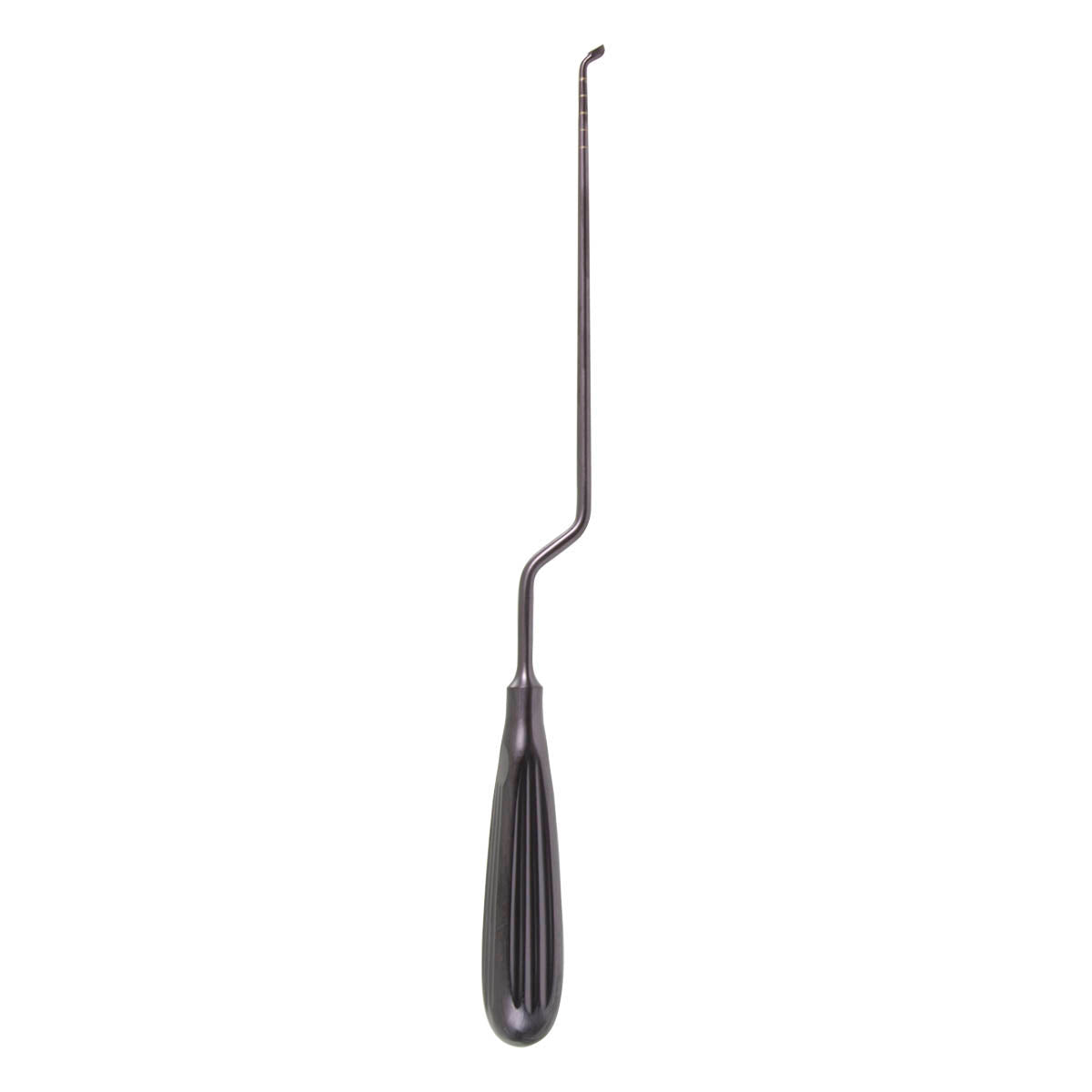 MIS Bayonet Bone Curette – 1/8″ rev angled cup – 11 1/2″