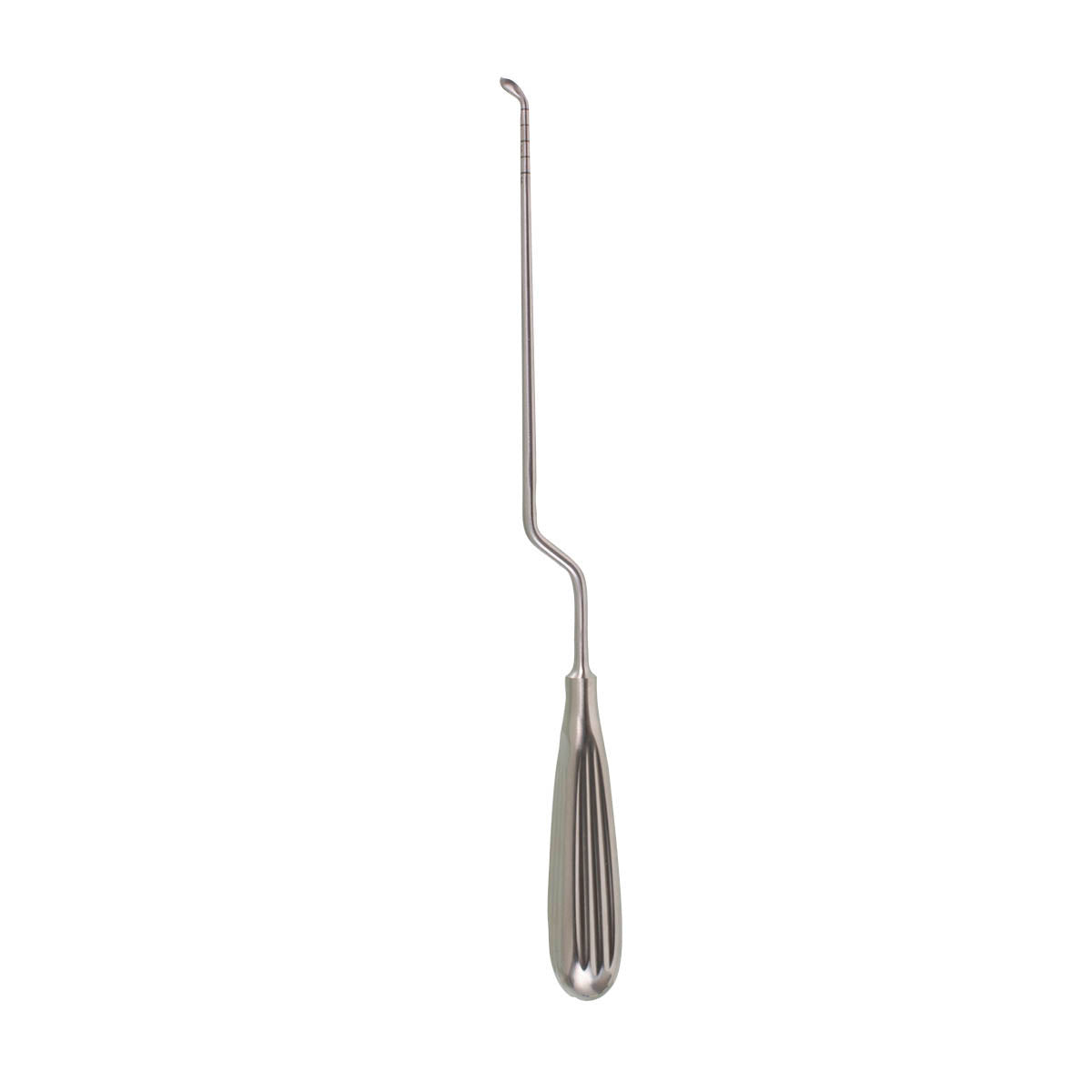 MIS Bayonet Bone Curette – 3/16″ rev angled cup – 11 1/2″