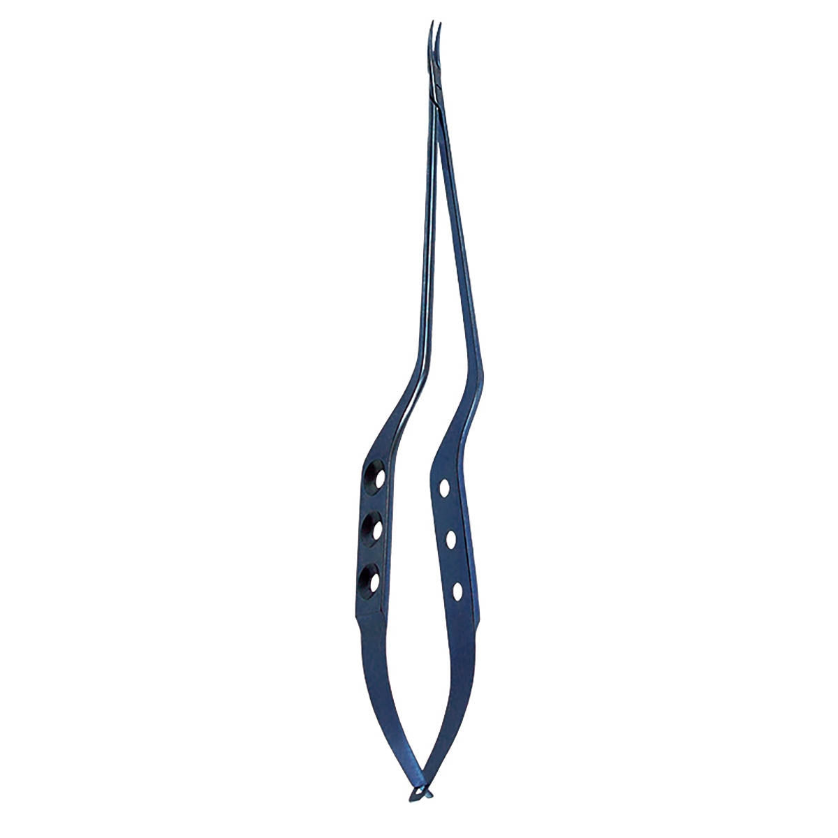 Malis Type Bay Titanium Needle Holder 8 3/4" – Curved Jaw 0.6mm tips