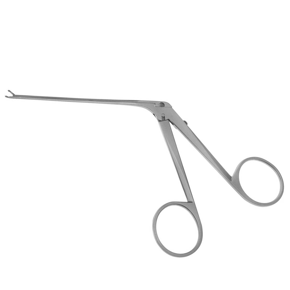 House Mini Ear Forceps 0.6x1mm Cups, Angled, Very Fine