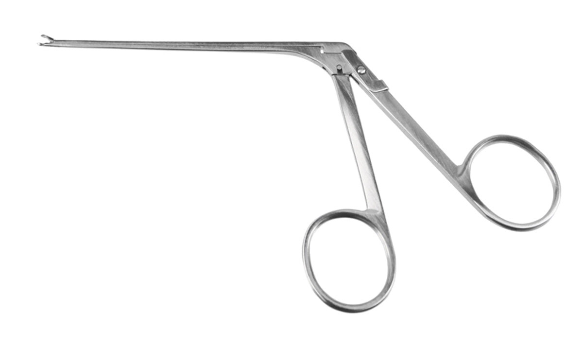 Wullstein Cup Forceps, a medical instrument with a cup and jaws design for otologic procedures, with a focus on delicate handling.