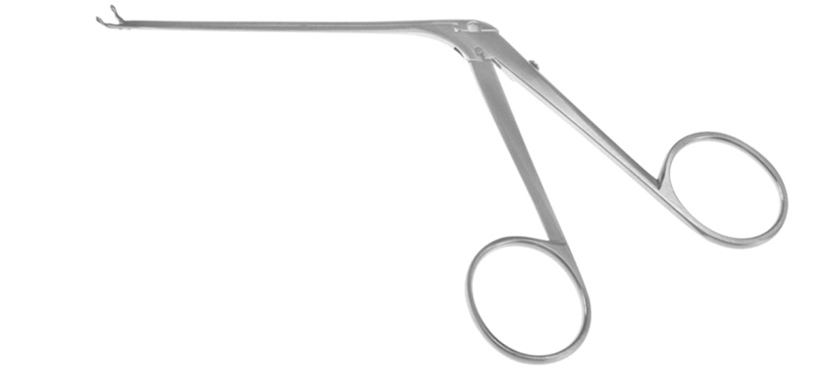 A pair of Wullstein Cup Forceps with upward cup jaws, designed for delicate tissue handling in medical procedures.