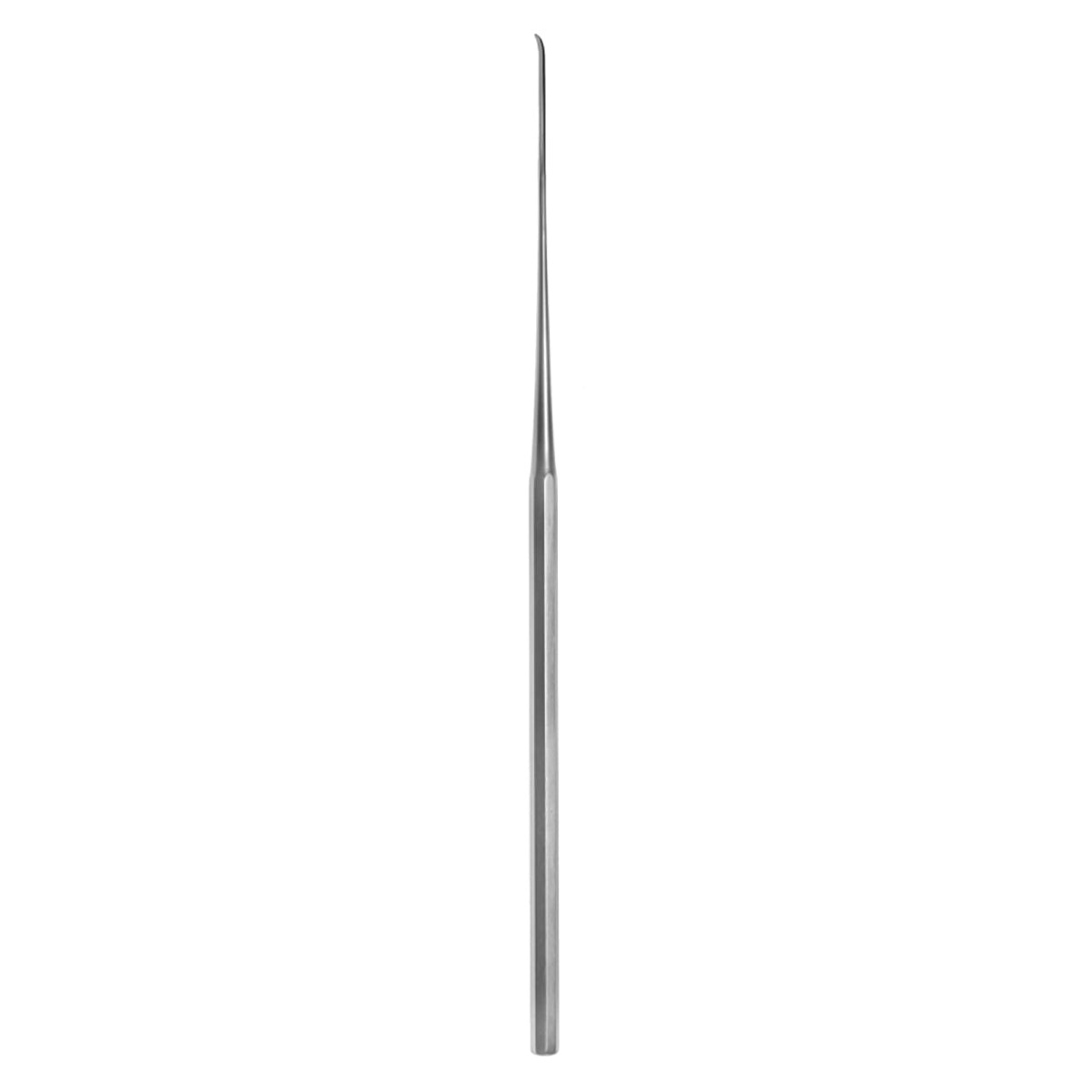 A single-bladed surgical elevator knife with a sharp tip and metallic finish.