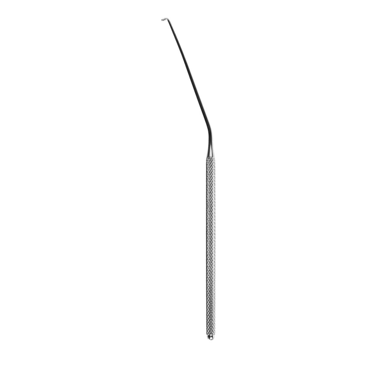 Montgomery Hook Angled Shaft, Round Handle, Hook Down, 3.18mm Tip