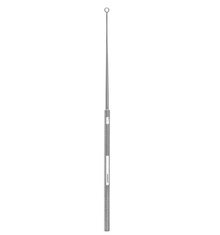 1.5mm Buck Ear Curette Size 0, Straight, Dull
