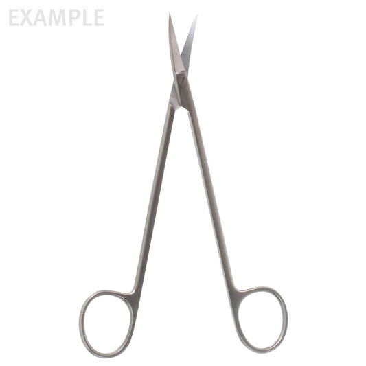 The 6 1/4" Kelly Fistula Scissors are curved