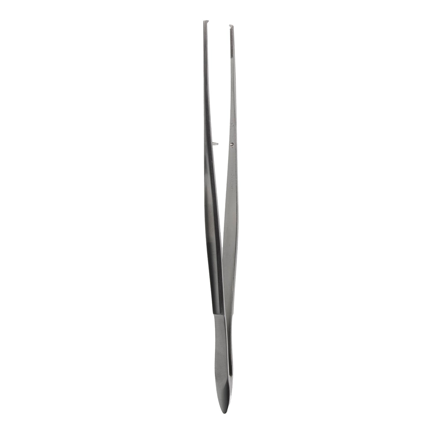 7" Cushing Forceps with a gutsch grip that is serrated 