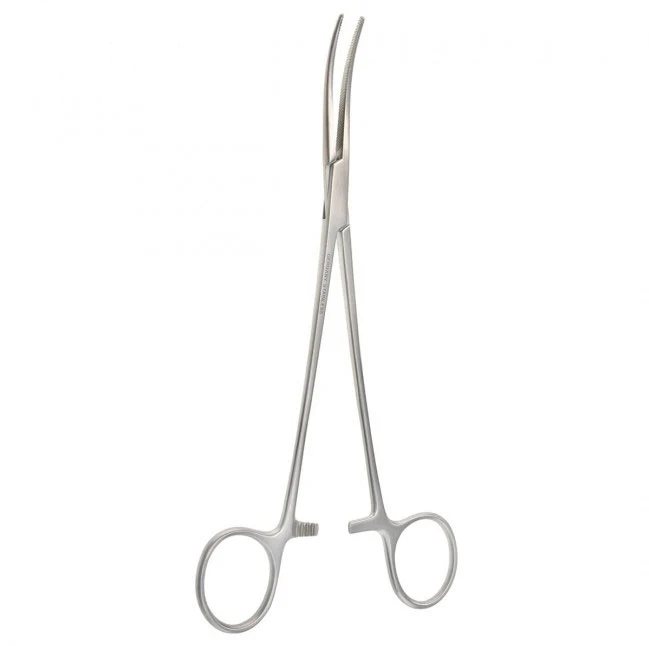 10" Curved Bengolia Artery Forceps with 1x2 Teeth