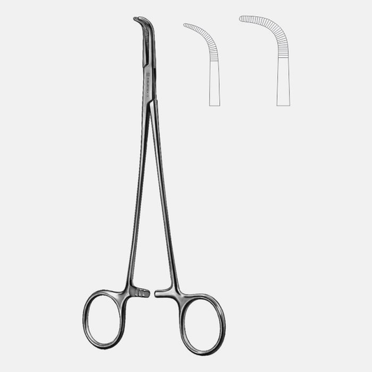 11 1/2" Zenker Ligature Forceps with Strong Curve