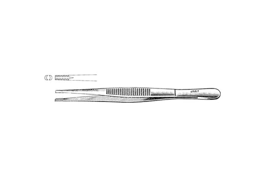Brown tissue forceps with 9x9 teeth