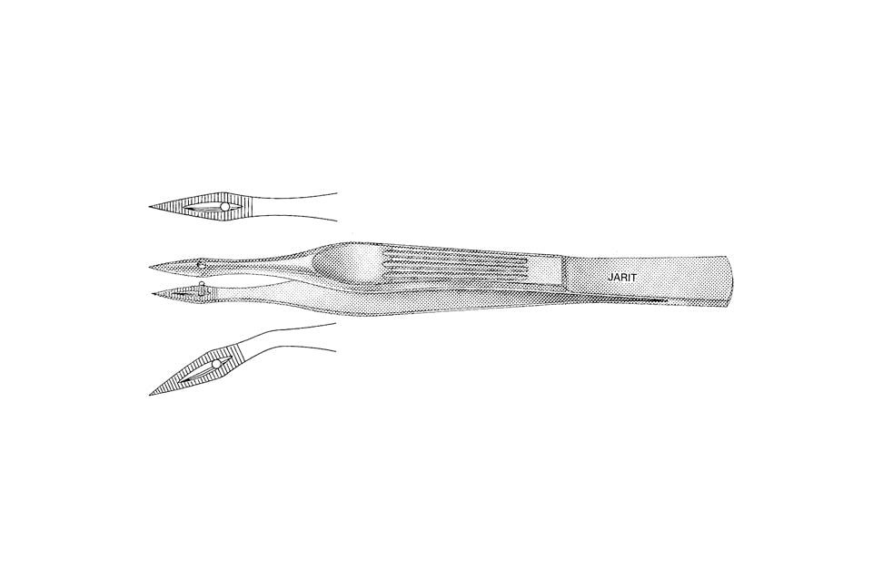 Carmalt splinter forceps 10.5cm with angled tips
