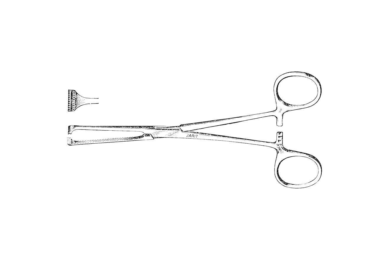 Guyon atraumatic forceps 23cm