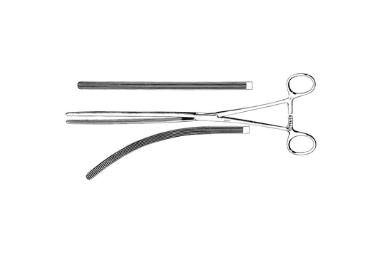 Mayo-Robson curved atraumatic intestinal clamp 25cm