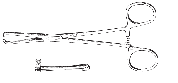 Stone closing clamp 15.5cm