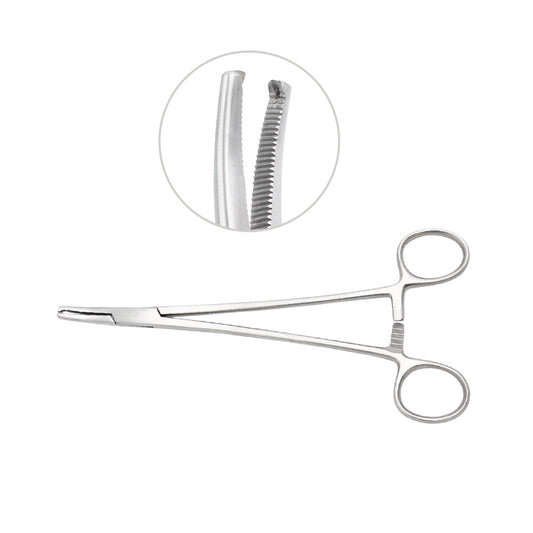 Faure peritoneum forceps 1x2 teeth curved 20 cm pattern II
