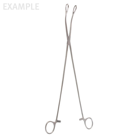 The Forester Sponge Forceps, 18" (min 3) are curved.