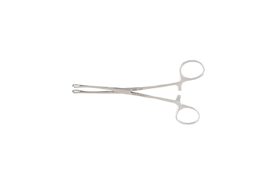 Williams intestinal forceps with atraumatic serrated jaws