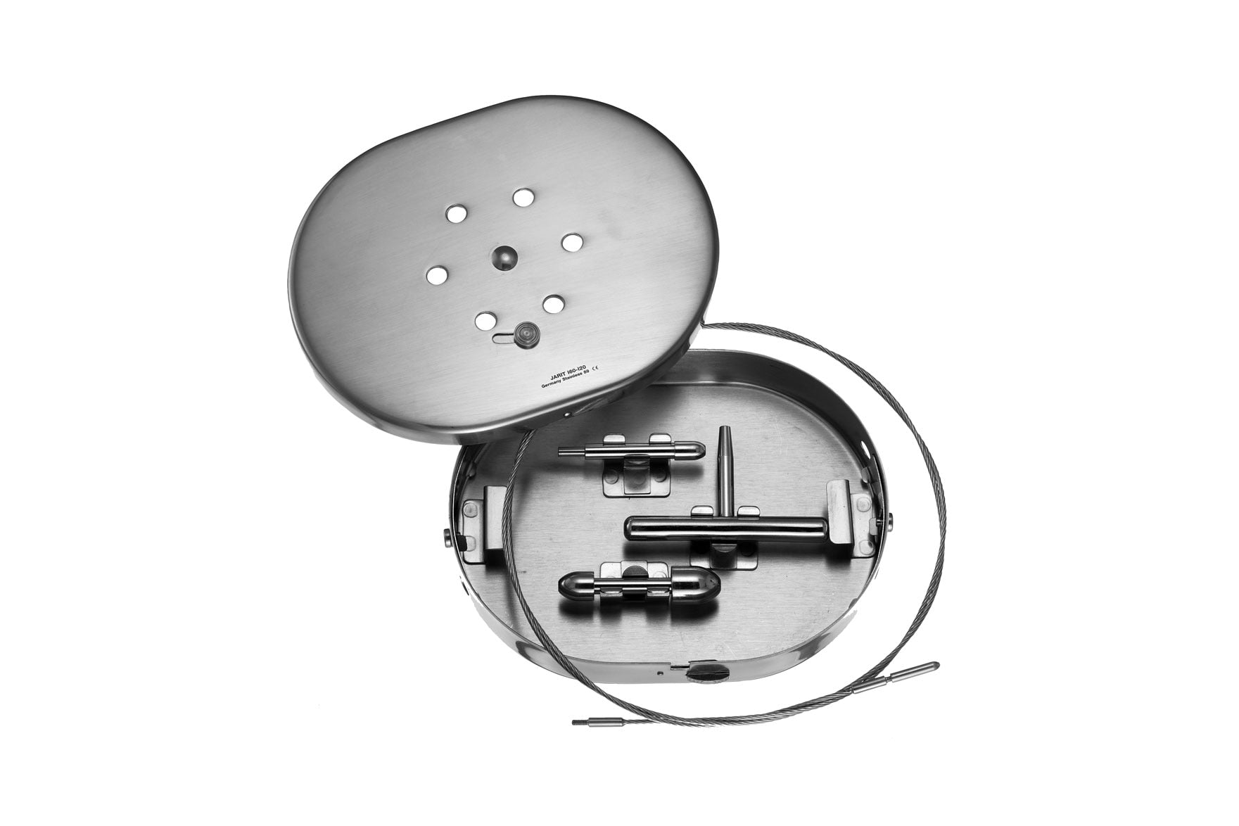 Vein stripper heads in 4mm through 14mm diameters