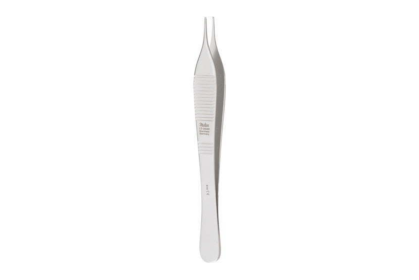 USA-pattern dressing forceps in stainless steel