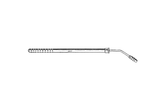 Poole curved aspiration tube 8mm 23 Fr x 19cm