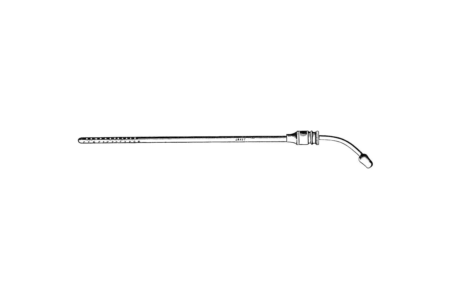 Poole angled suction tube 5.5mm x 20cm