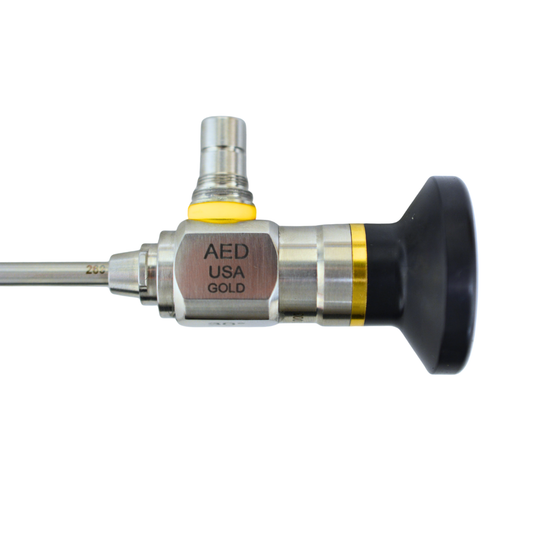 AED Gold Sinuscope, 4mm x 17.5cm, 70 Degree, Reverse Light Post