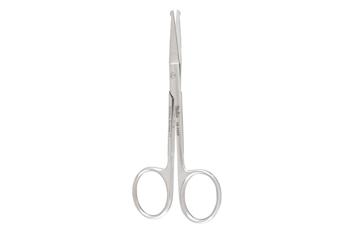 Eye scissors ribbon type curved 10cm