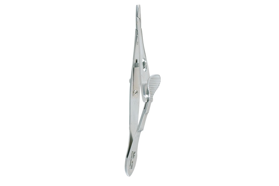Kalt serrated straight needle holder, 14cm
