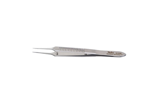 VISE micro suture tying forceps 135mm with 0.3mm straight tip