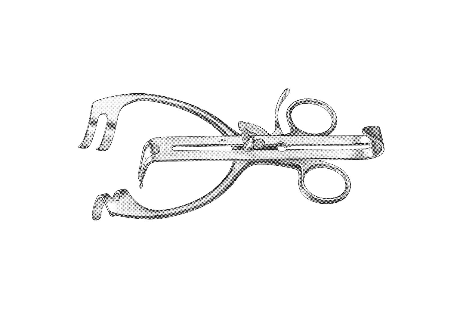 Mayo-Adams self-retaining retractor 16.5cm with 2x2 blunt teeth