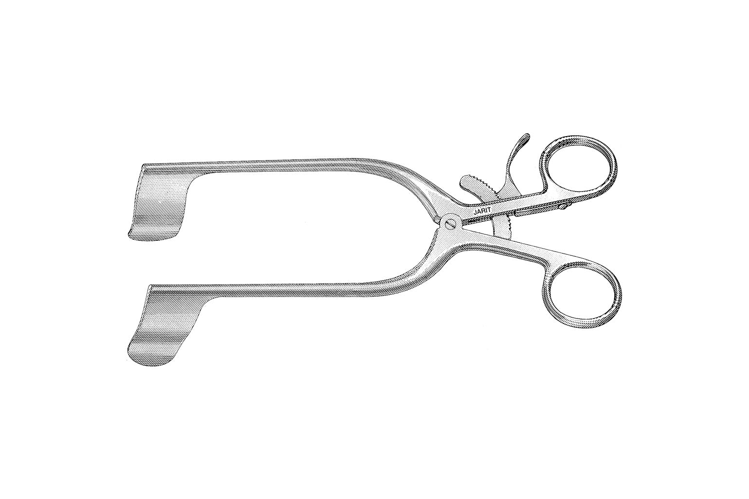 Rigby retractor 18cm with 60x20mm blades