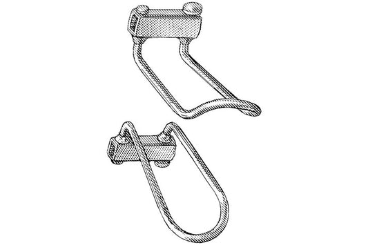 Ricard abdominal retractor lateral blade 60x80mm