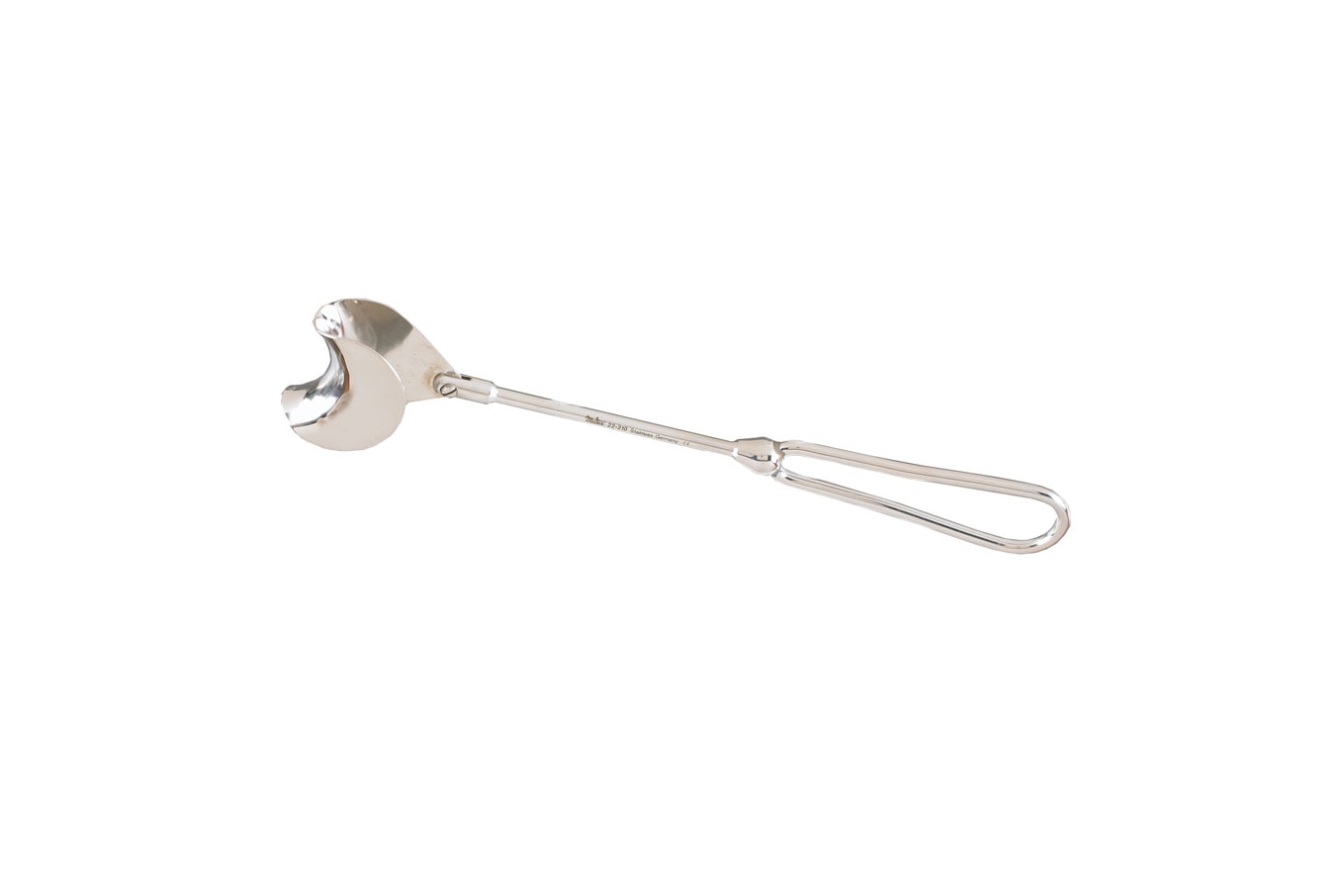 Lip and cheek retractor 19cm with cupped working end and wire loop handle