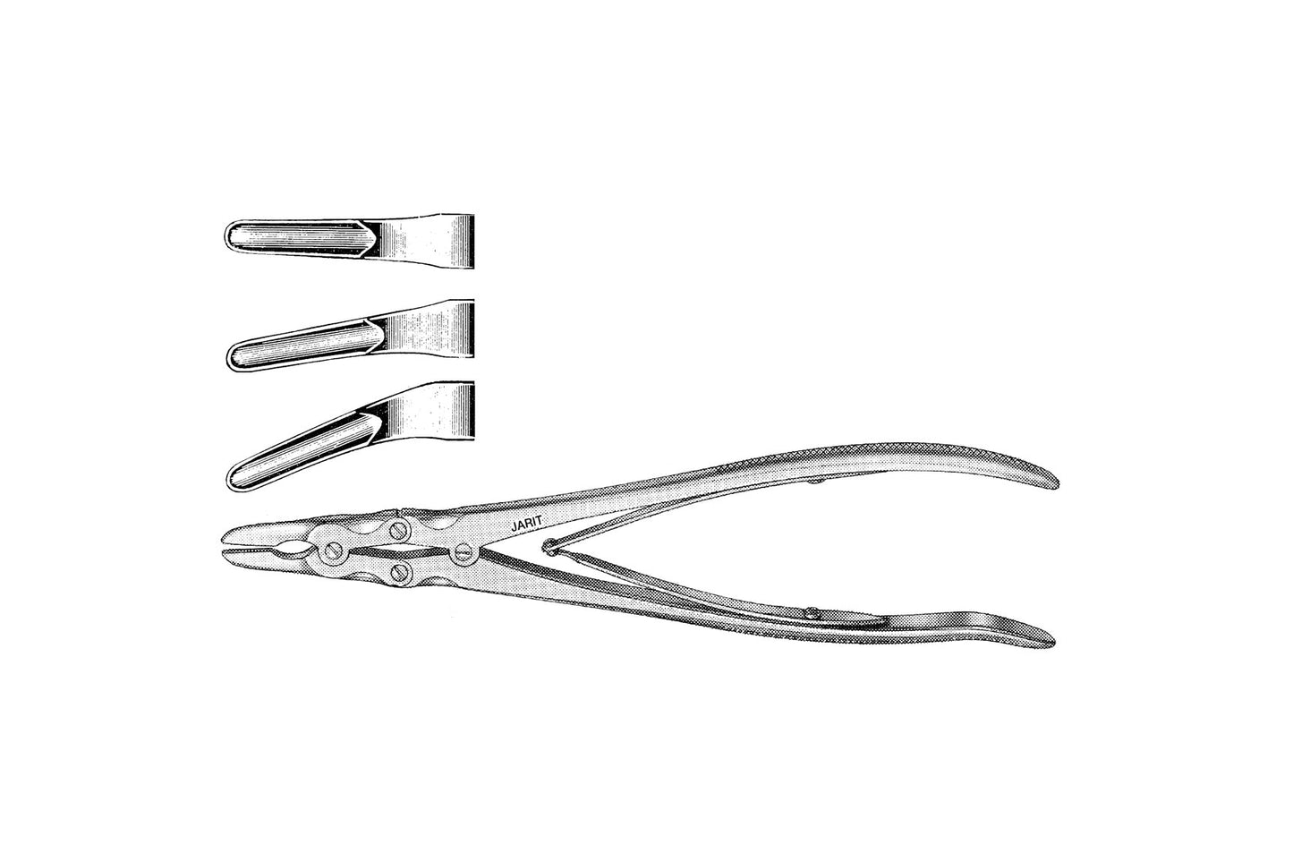 Smith-Petersen curved bone rongeur 3mm 24cm