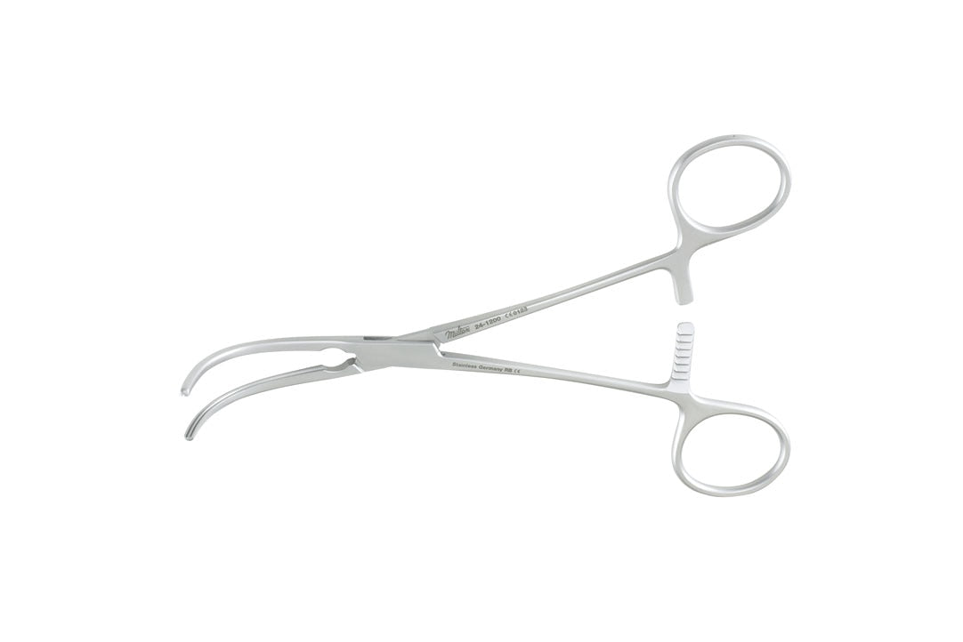 DeBakey peripheral vascular clamp S-curved 20 cm