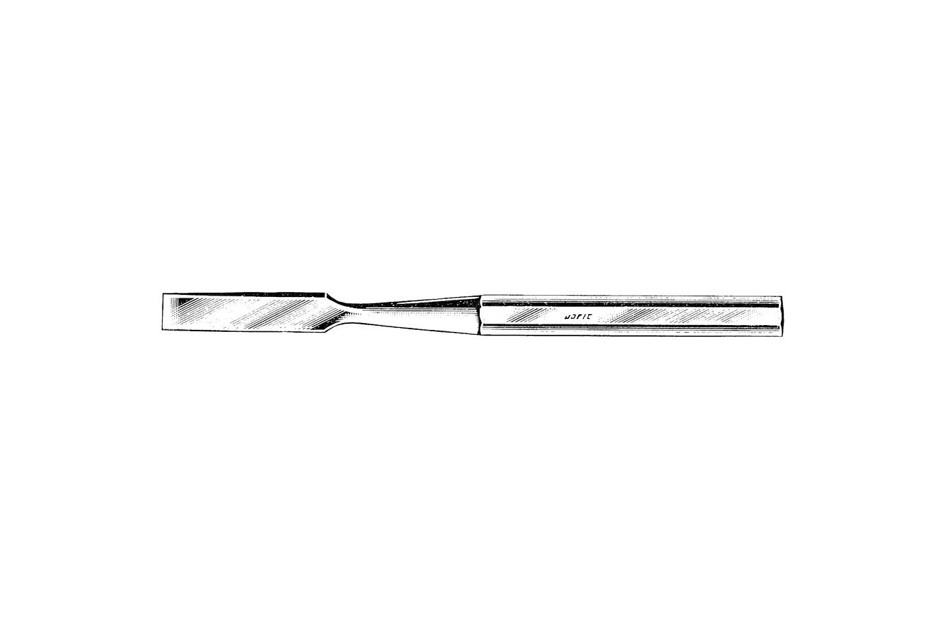 Hibbs straight osteotome 24cm with 32mm cutting width