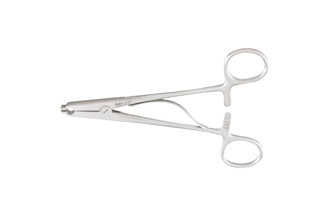 Raney scalp clip applying forceps