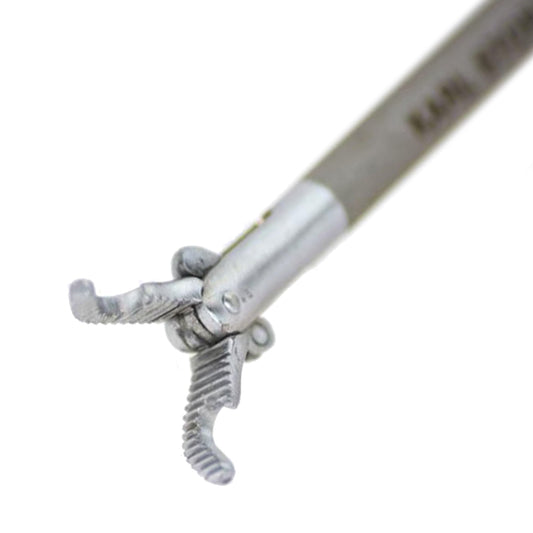 Storz Straight Suture/Grasping Forceps w/ Ratchet Handle