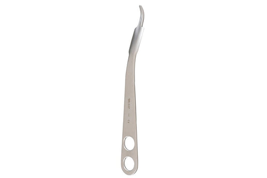 Capsule retractor bone lever with 22mm blade and three sharp prongs